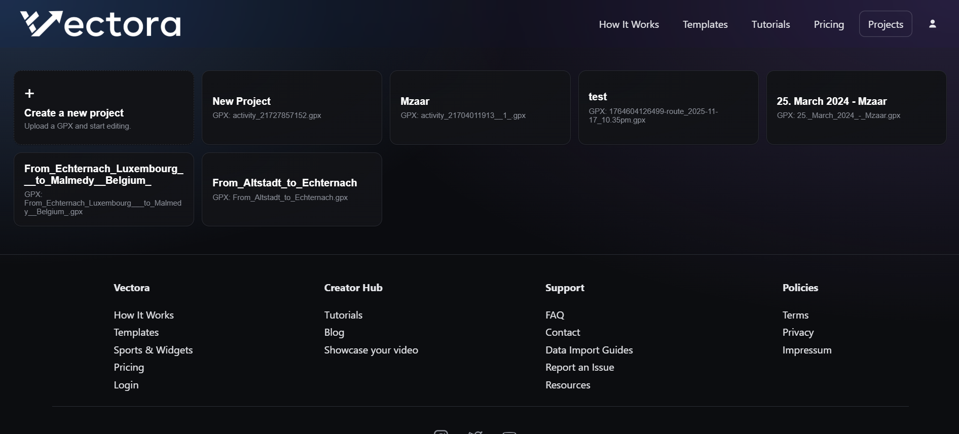 Load existing project